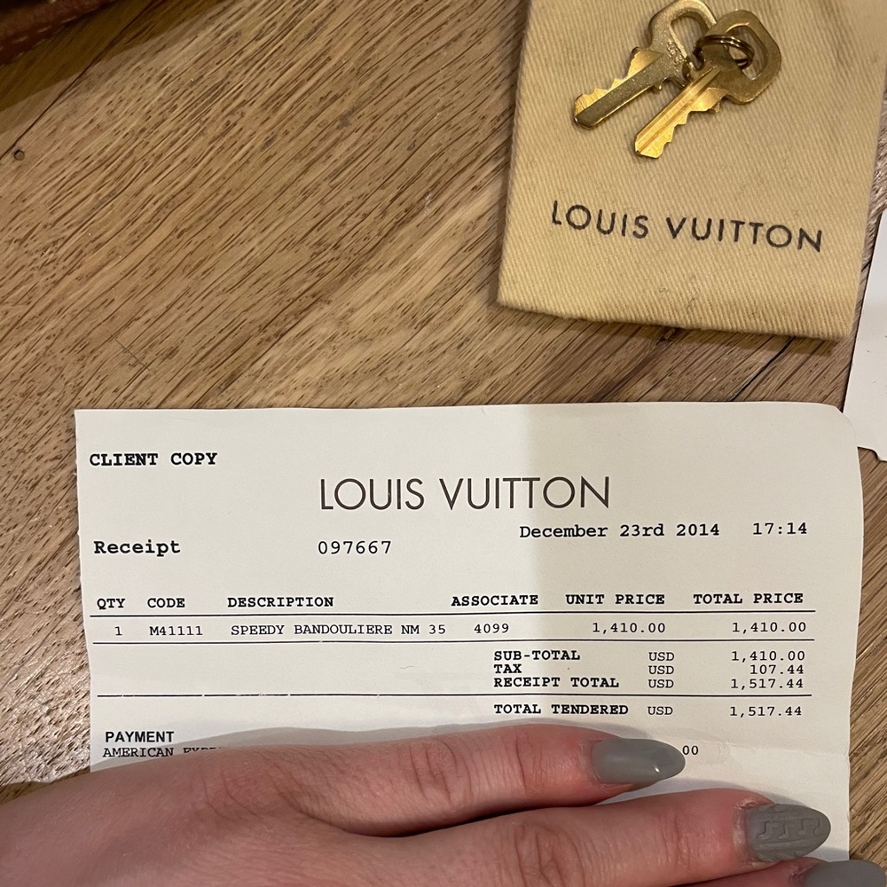 Louis Vuitton Speedy 35 w/ leather strap - Picture 7 of 12